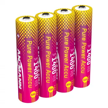 ANSMANN PurePower AAA 1400 mAh NiMH laetav aku 4-pakk (1311-0034)
