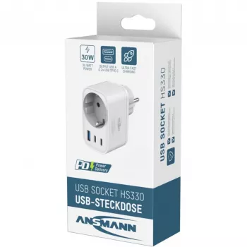 ANSMANN USB Charger HS330 30W 2xUSB-C/USB/30W