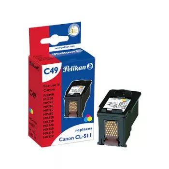 Pelikan Ühilduv Tindikassett Canon CL-511XL Kolmevärviline (Tsüaan, Magenta, Kollane) - Suure Saagisega