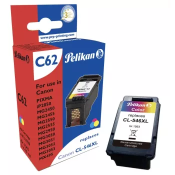 Pelikan Compatible Ink Cartridge for Canon CL-546XL (Tri-Colour, High Yield)