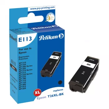Pelikan E113 Ühilduv Musta Tindi Kassett Kõrge Saagis (XL) Epson Expression Premium XP Seeria jaoks