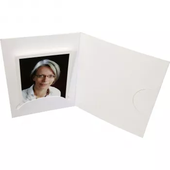DAIBER 15011 Esitluskaust - Papp - Valge - Horisontaalne - 1 Tasku - 100 Tükki