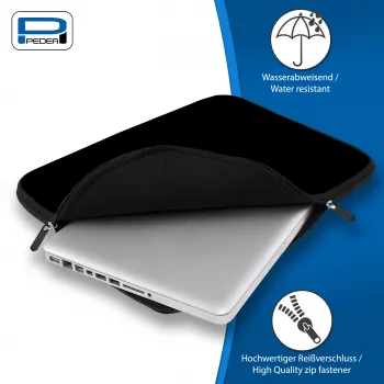 PEDEA Notebook Sleeve 14,1 inch (35,8 cm), Must
