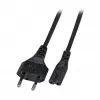 EFB Elektronik Euro-C7 toitejuhe 180° must 1 m 2 x 0,75 mm² EK502.1V2