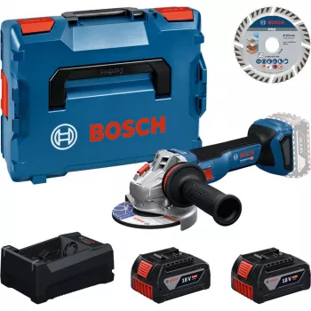 BOSCH Professional Akunurkslõikurikomplekt 18V 2x5.0Ah lõikekettaga 125mm L-BOXX-is