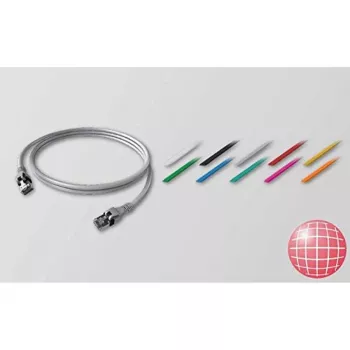 EasyLan PushPull IP20 Patch Cable Cat. 6A DualBoot 1m Grey