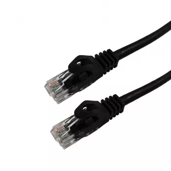 Grafenthal Patch Cable CAT6 U/UTP CU LSZH 0,40m Black
