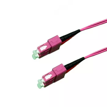 GRAFENTHAL Optical Fibre Cable OM4 LC to LC Duplex 1m Aqua