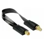 Kabelmeister Coaxial HF Window Feedthrough, SMA Plug to SMA Jack, Black, 0.2m