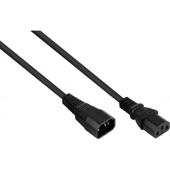 KABELMEISTER toite pikenduskaabel C14–C13 must 1m