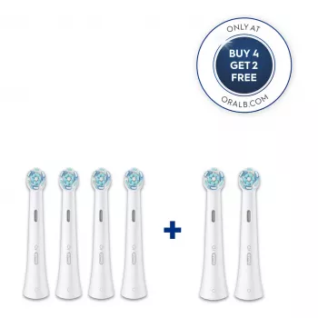Oral-B iO Gentle Care Brush Heads White, 6-Pack