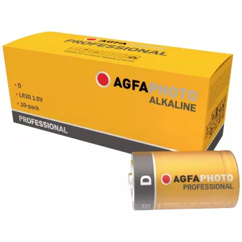 AGFAPHOTO Professional LR20 Mono D Leelispatarei 1.5V 10-pakk