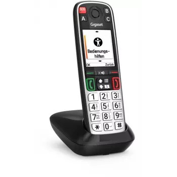 Gigaset EASY 500 Juhtmeta telefon Must/Hõbedane