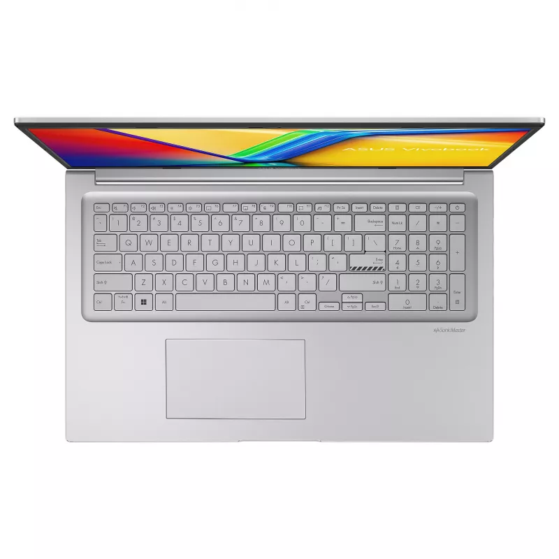 ASUS Vivobook 17 X1704VA-AU866 sülearvuti, 17,3-tolline, Intel Core i7-1355U, 8GB DDR4, 512GB SSD, ilma OS-ita, QWERTZ (DE) klaviatuur, Cool Silver