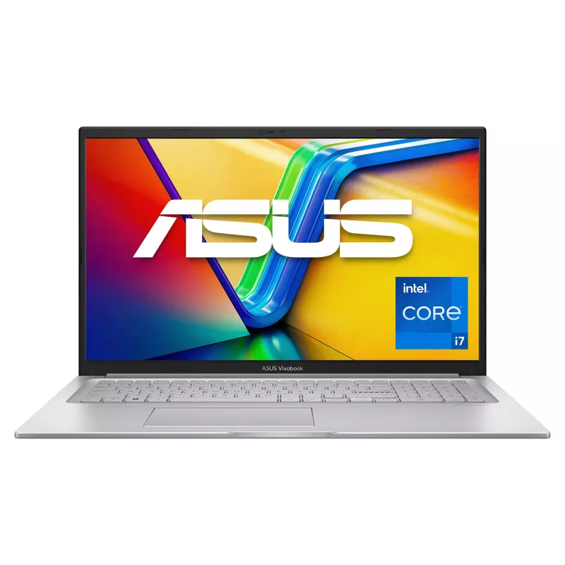 ASUS Vivobook 17 X1704VA-AU866 sülearvuti, 17,3-tolline, Intel Core i7-1355U, 8GB DDR4, 512GB SSD, ilma OS-ita, QWERTZ (DE) klaviatuur, Cool Silver