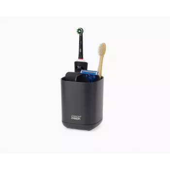 Joseph Joseph EasyStore Matt Black Toothbrush Holder