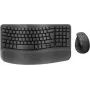 Logitech Wave Keys and Lift Combo - Juhtmeta Ergonoomiline Klaviatuuri ja Hiire Komplekt - Bluetooth LE, 2,4 GHz - QWERTY - Põhjamaade paigutus - Grafiit