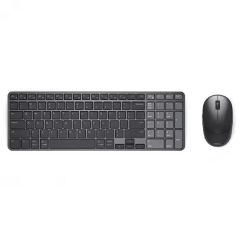 Dell Pro 7 Rechargeable Compact Keyboard and Mouse - KM746 - Must - Saksa paigutus