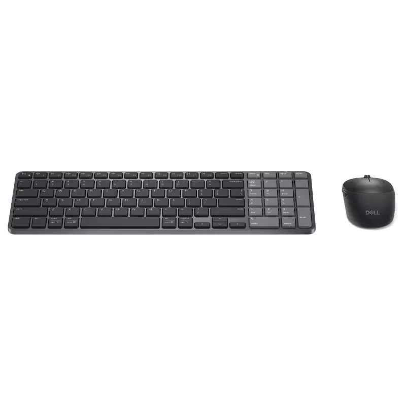 Dell Pro 7 Rechargeable Compact Keyboard and Mouse - KM746 - Must - Saksa paigutus