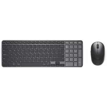 Dell Pro 7 Rechargeable Compact Keyboard and Mouse - KM746 - Must - Saksa paigutus