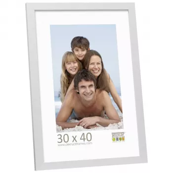 Deknudt S44CD1 30x40 Wood Silver Picture Frame