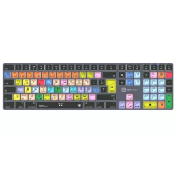LogicKeyboard Apple Logic Pro X2 Titan FR (Mac) - Prantsuse AZERTY-juhtmega taustvalgustusega klaviatuur