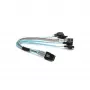 Supermicro CBL-0118L-02 Mini-SAS to SATA Breakout Cable, 4-Lane, 23 cm