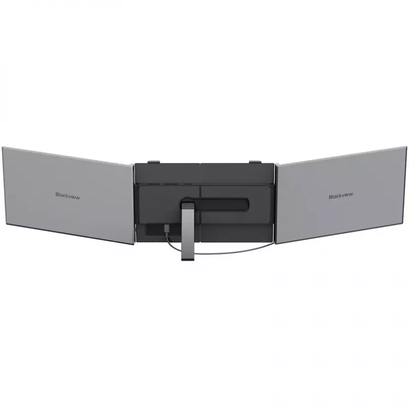BLACKVIEW DCM8 Pro Dual 15.3 tolline kaasaskantav IPS monitor, 2x Full HD, 60Hz, USB-C, Mini HDMI, sisseehitatud kõlarid, HDR10, kokkupandav