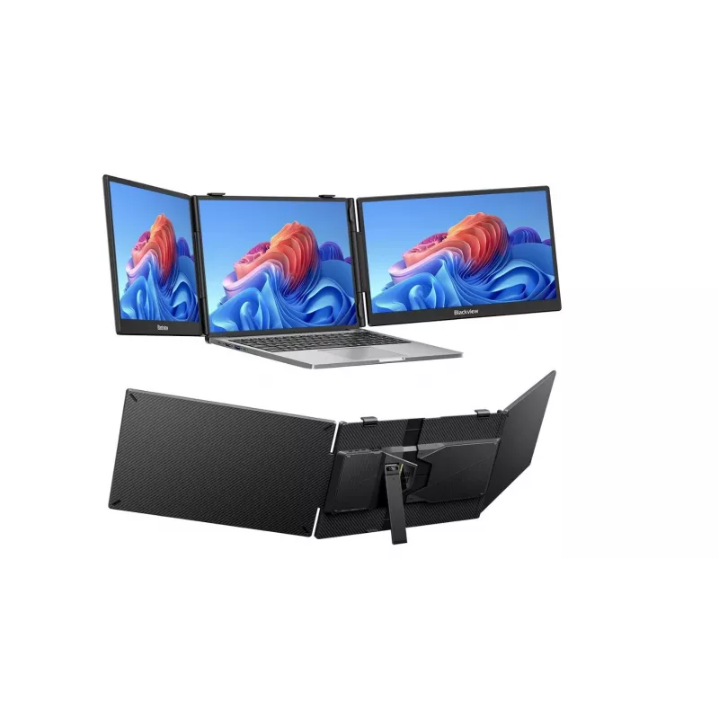 BLACKVIEW DCM5 14-tolline kaasaskantav topeltkuvar - WUXGA IPS, kokkupandav, USB-C