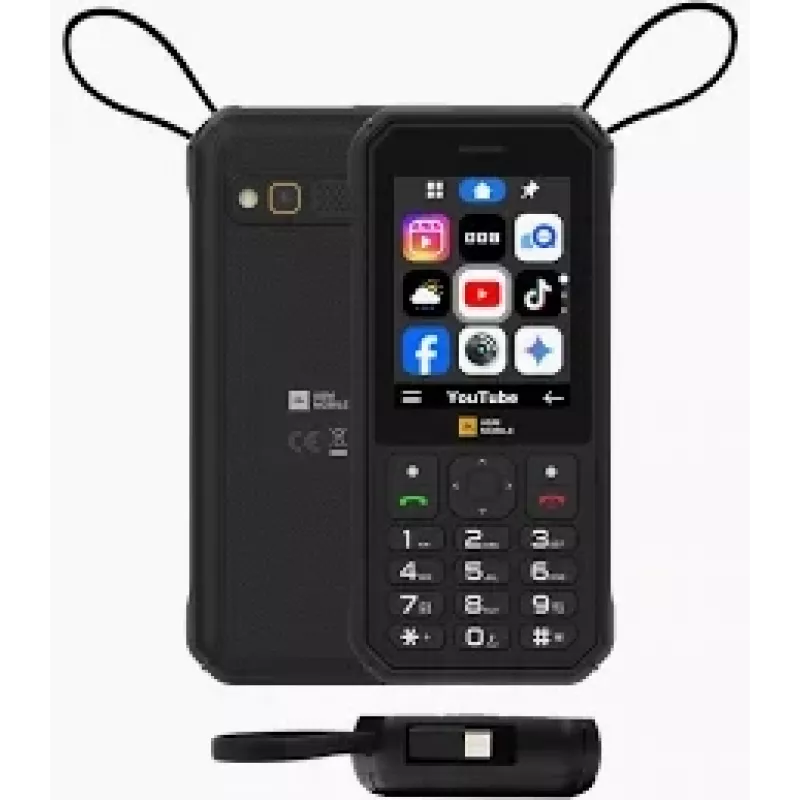 AGM Mobile M11 4G Robustne Nuputelefon 2.8-tolline Ekraan IP68/IP69K 4000 mAh Must
