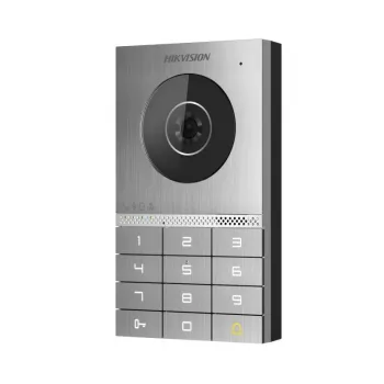 Hikvision DS-KV7023EY-IME2 Video uksekell, 2 MP, PoE, IP65, IK08, Mifare