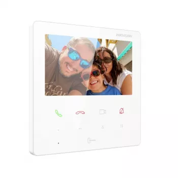 Hikvision DS-KH6110-WE1/Valge 7-tolline videoukse telefonimonitor Wi-Fi ja PoE-ga