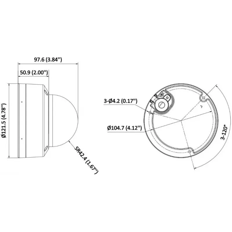 Hikvision DS-2CD1743G2-LIZSU 4MP Outdoor Dome IP Camera with Motorized Varifocal Lens, AcuSense, 120dB WDR, IP67, IK10, 2.8-12mm
