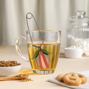OTOTO Tea Trap Teeinfuusor - Roheline/Punane - Roostevaba teras ja plastik - 160 mm