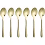 Sambonet Taste PVD 6 Espresso Spoon Set Gold