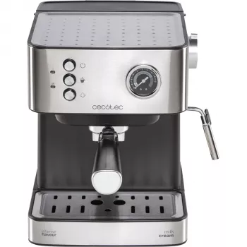 Cecotec Power Espresso 20 Matic Professionale Espresso Masin, 20 bar, 850 W, 1.5 L, Must/Hõbe