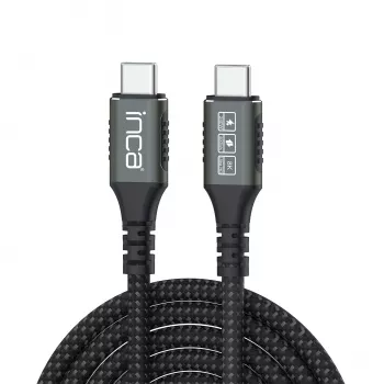 INCA USB-C to USB-C kaabel USB 4.0 40Gbps PD 3.1 240W 8K UltraHD 0.80m (ITCT-40)