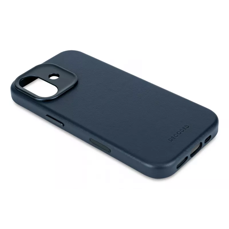 Decoded Leather Backcover for iPhone 17 with MagSafe - Navy Shadow