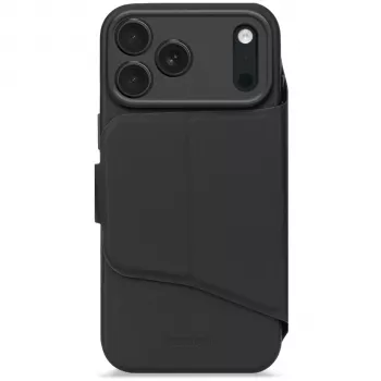 Decoded Textured Silicone Detachable Wallet for iPhone 17 Pro with MagSafe - Phantom Black