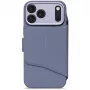 Decoded Textured Silicone Detachable Wallet Case for iPhone 17 Pro Max with MagSafe - Forever Blue
