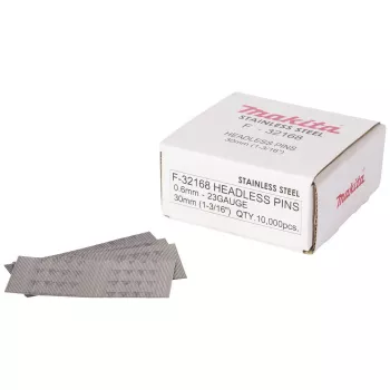Makita F-32168 Roostevabast terasest naastnaelad 0,6 x 30 mm 10000 tk 23 Gauge Peata