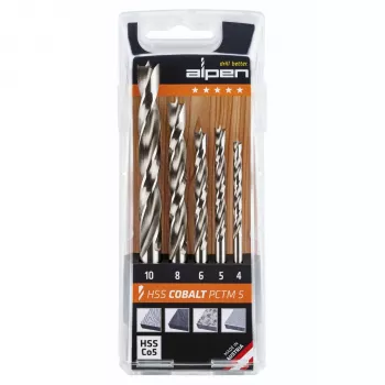 ALPEN-MAYKESTAG Alpen HSS-Cobalt PCTM 5-osaline puuriterade komplekt