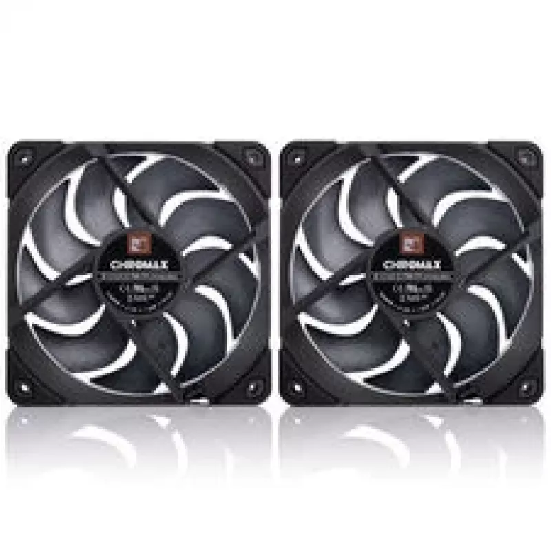 Noctua NF-A12x25 G2 PWM Sx2-PP chromax.black 120 mm korpusventilaator (2-pakk, must)