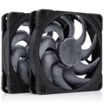 Noctua NF-A12x25 G2 PWM Sx2-PP chromax.black 120 mm korpusventilaator (2-pakk, must)