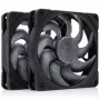 Noctua NF-A12x25 G2 PWM Sx2-PP chromax.black 120 mm korpusventilaator (2-pakk, must)
