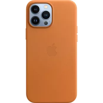 Apple Leather Case with MagSafe for iPhone 13 Pro Max (6.7 inch) - Golden Brown (MM1L3ZM/A)