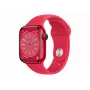 Apple Watch Series 8 (GPS) - (PRODUCT)RED - 41 mm - Punane alumiinium - Nutikell spordirihmaga - Fluorokumm - Punane - Tavaline rihma suurus - 32GB - Wi-Fi, Bluetooth - 32 g (MNP73FD/A)