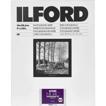 ILFORD Multigrade RC Deluxe Matt Must-valge Fotopaber 24x30 cm 50 Lehte
