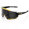 100% Speedtrap Performance Sport Sunglasses - Soft Tact Hazard Frame, HiPER Silver Mirror Lens