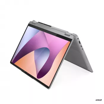 Lenovo IdeaPad Flex 5 14 inch 2-in-1 sülearvuti, AMD Ryzen 5 7430U, 16GB RAM, 512GB SSD, Windows 11 Home, puuteekraan, hall